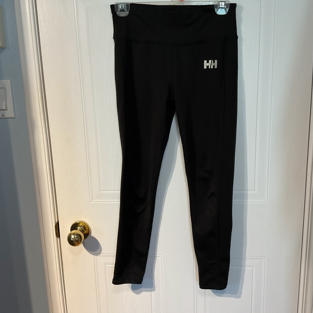Helly Hansen Leggings Youth 152/12 Black Excellent Performance Tights Logo